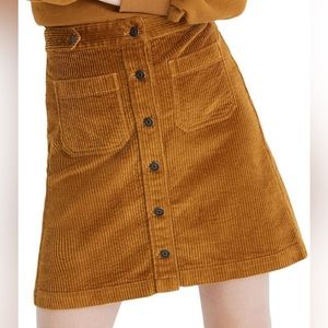 Madewell corduroy skirt